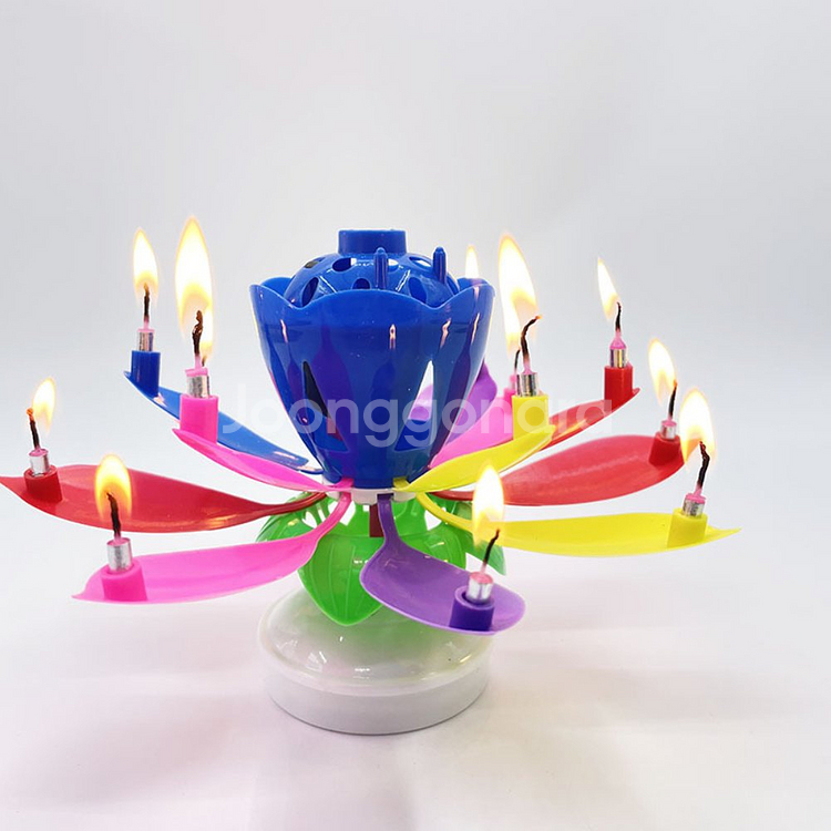 연꽃초 숫자초 환갑초 회전초 특이한 생일 초 촛불--3