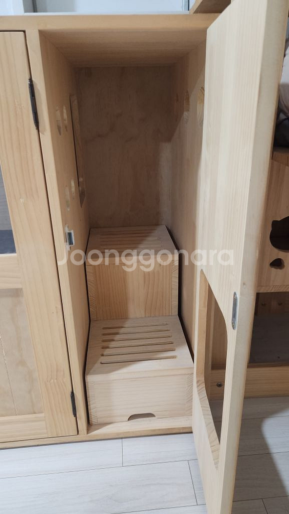 원목 고양이 화장실--2