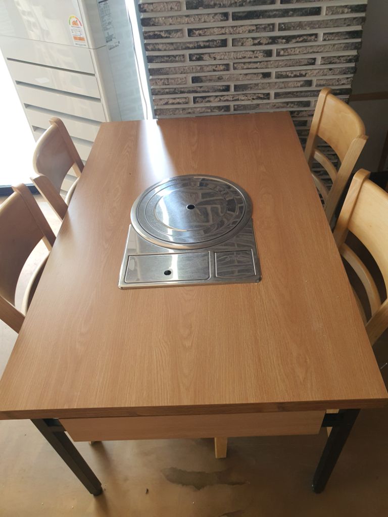업소용 테이블 로스터 포함 4인석 2인석 의자