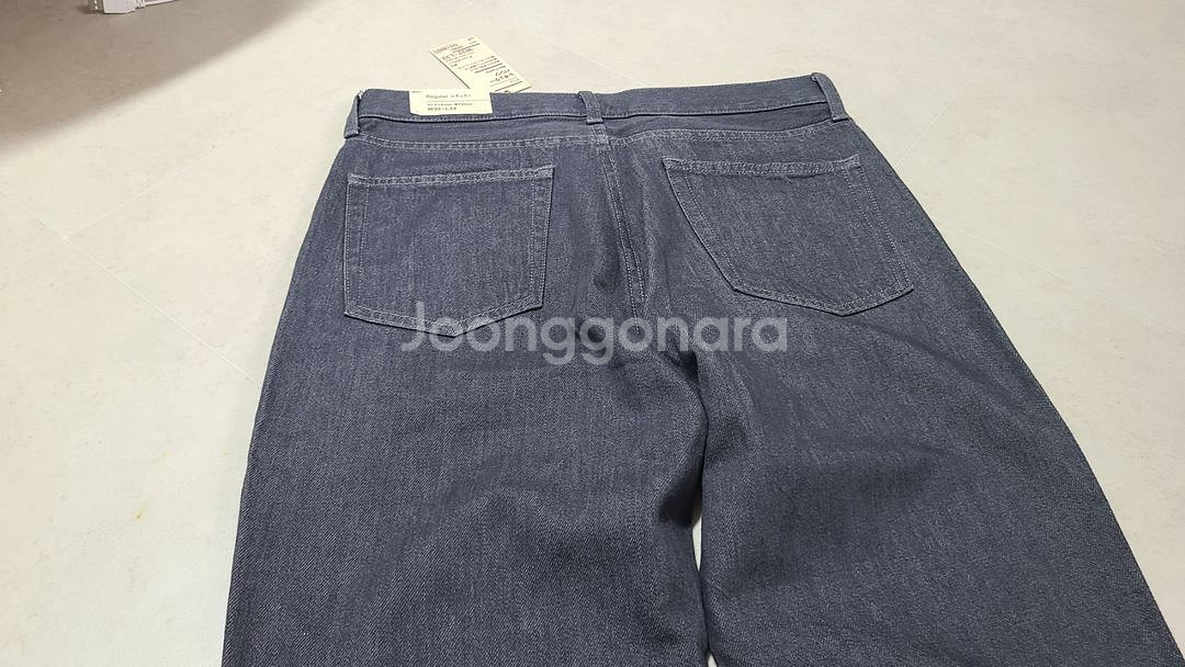 무인양품 남자 레귤러진(데님) 그레이 32사이즈 새제품--3