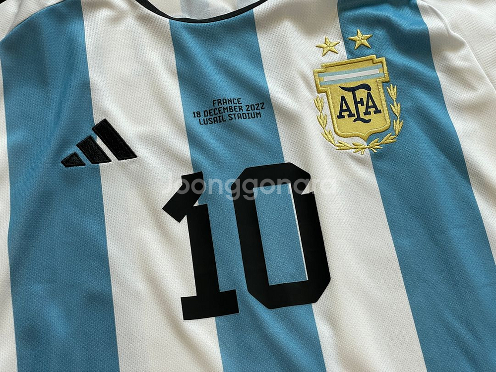 아디다스 아르헨티나 메시 홈 월드컵 축구 유니폼 L--1