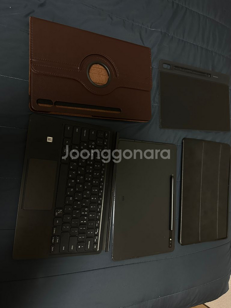 >갤럭시탭 S7플러스 셀룰러 256기가 +삼성정품키보드--1
