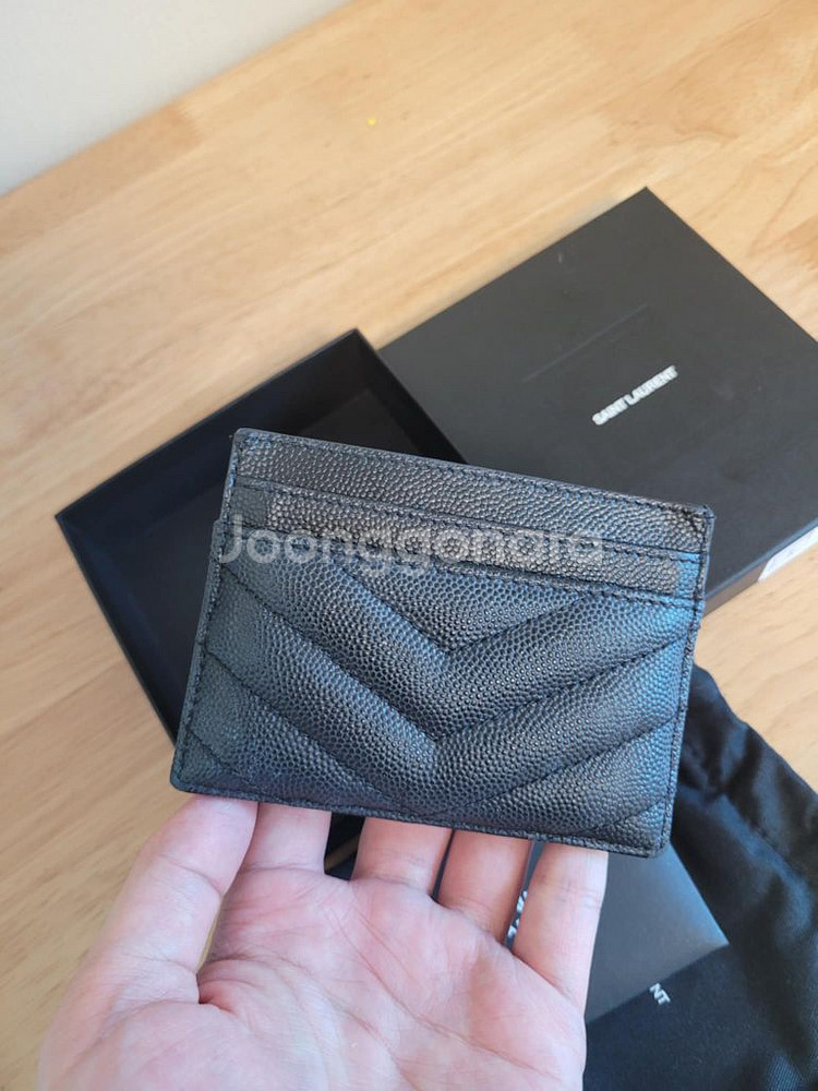 [정품]입생로랑 카드지갑 금장--1