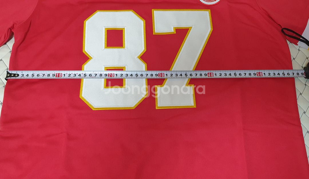 NFL 캔사스시티 치프스 트래비스 켈시 미식축구 져지--6