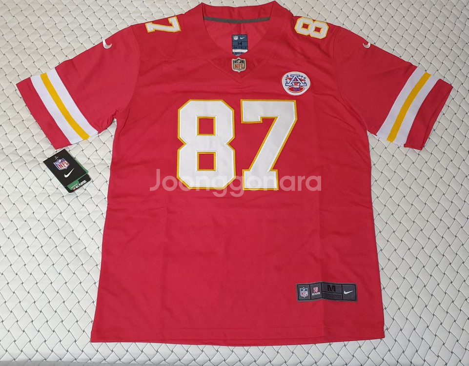 NFL 캔사스시티 치프스 트래비스 켈시 미식축구 져지--2