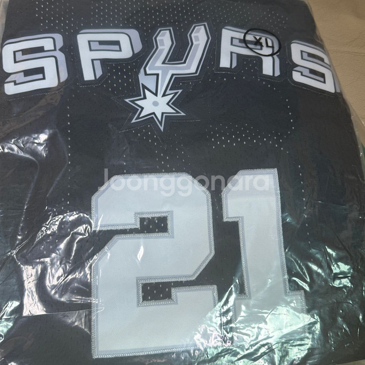 새상품 팀던컨 스퍼스 nba 농구 져지 21번 L XL--2