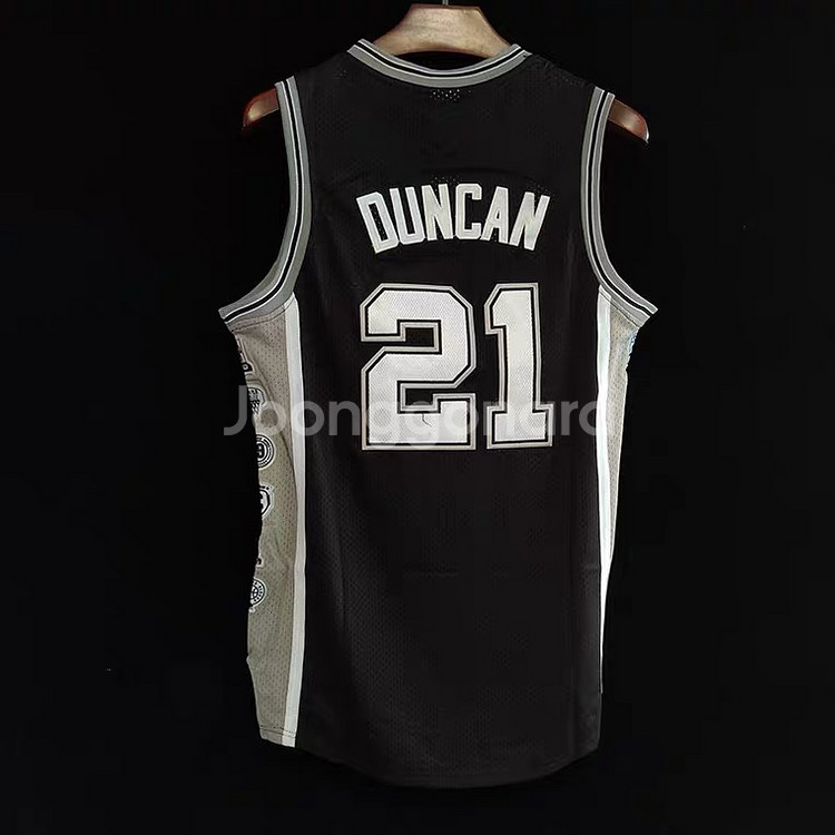 새상품 팀던컨 스퍼스 nba 농구 져지 21번 L XL--1