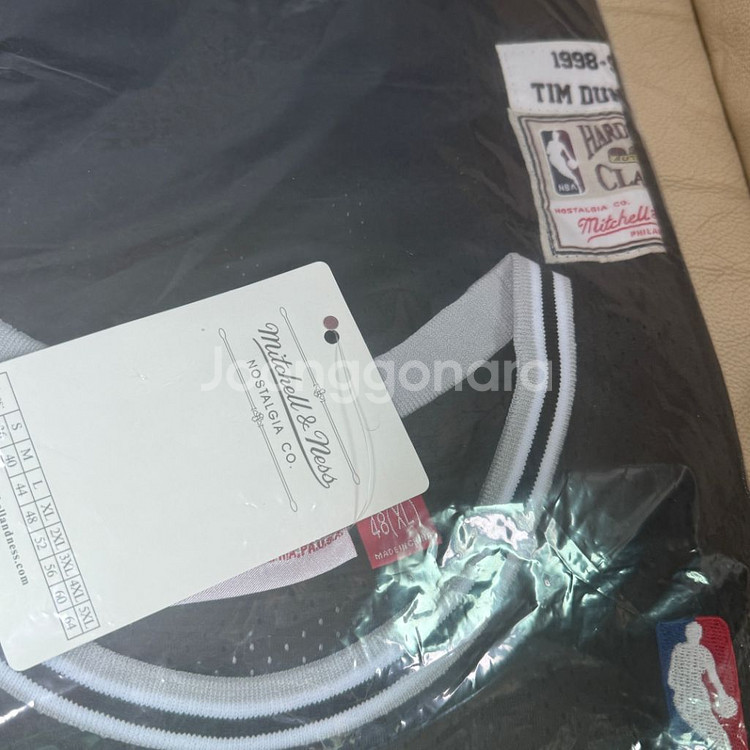 새상품 팀던컨 스퍼스 nba 농구 져지 21번 L XL--3