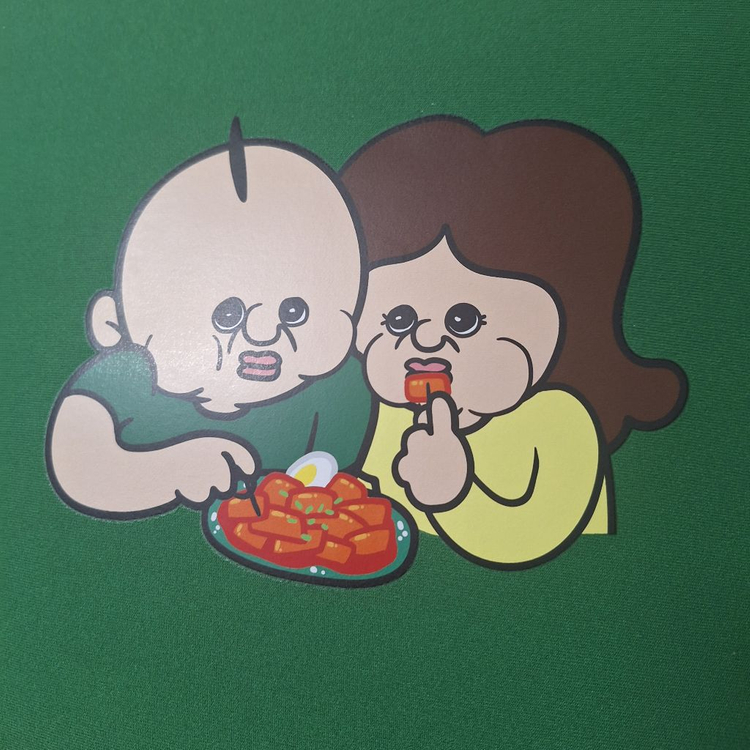 빵빵이 떡볶이 아이패드파우치 빵빵이파우치 이미지