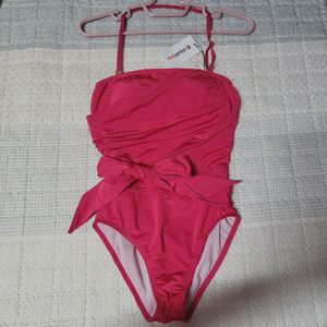 새것 핑크 진분홍 섹시 수영복 비키니 메탈가로끈원피스