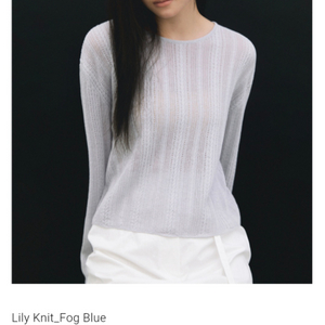 비뮤즈 릴리 니트 Lily Knit_Fog Blue