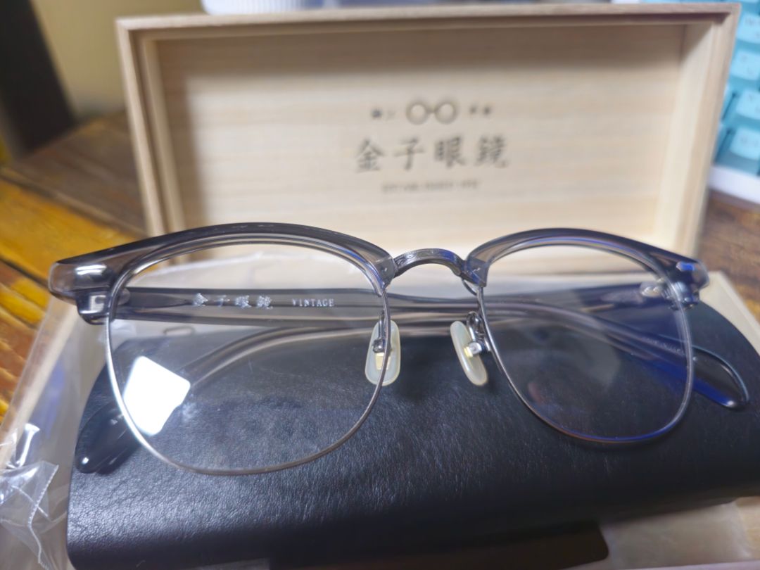 金子眼鏡　VINTAGE KV-132 ATS 金子眼鏡 VINTAGE KV-132 ATS KANEKO｜鈦金屬｜KV132｜IPBK〗『加大版