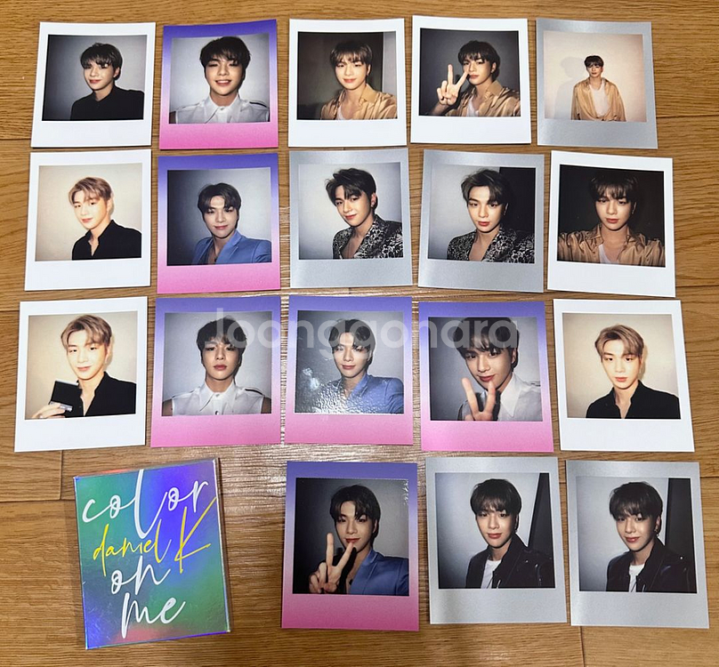 강다니엘 컬러온미공식굿즈(슬로건,테이프,셀피폴라로이드)--9