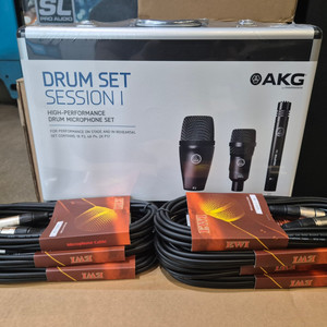 AKG 세션1 SESSION1드럼마이크7키트 케이블포함