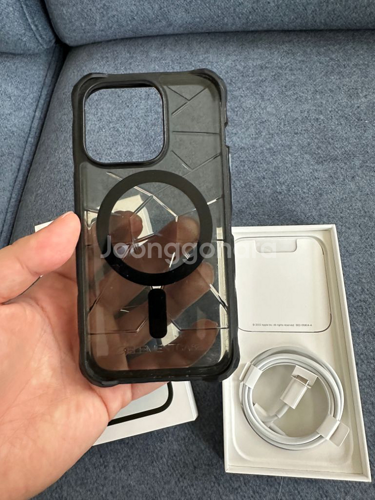 S급 풀박스 아이폰14pro 256gb 블랙+케이스--7