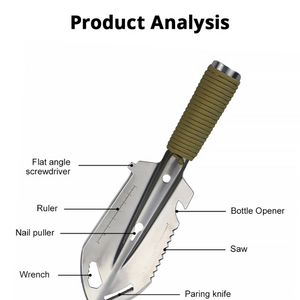 낚시 캠핑 하이킹 다기능 삽 정원 생존 장비