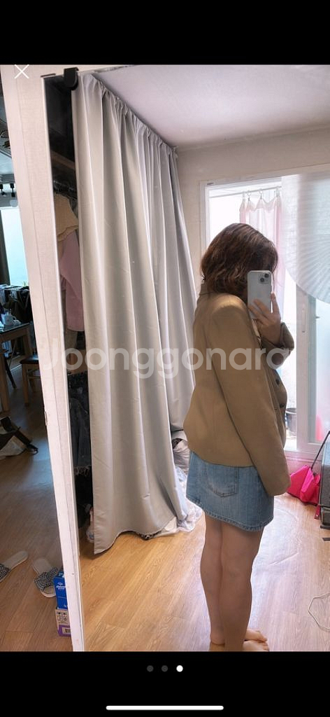린넨 혼방 쟈켓 진 베이지 봄 여름 초가을 가능--2