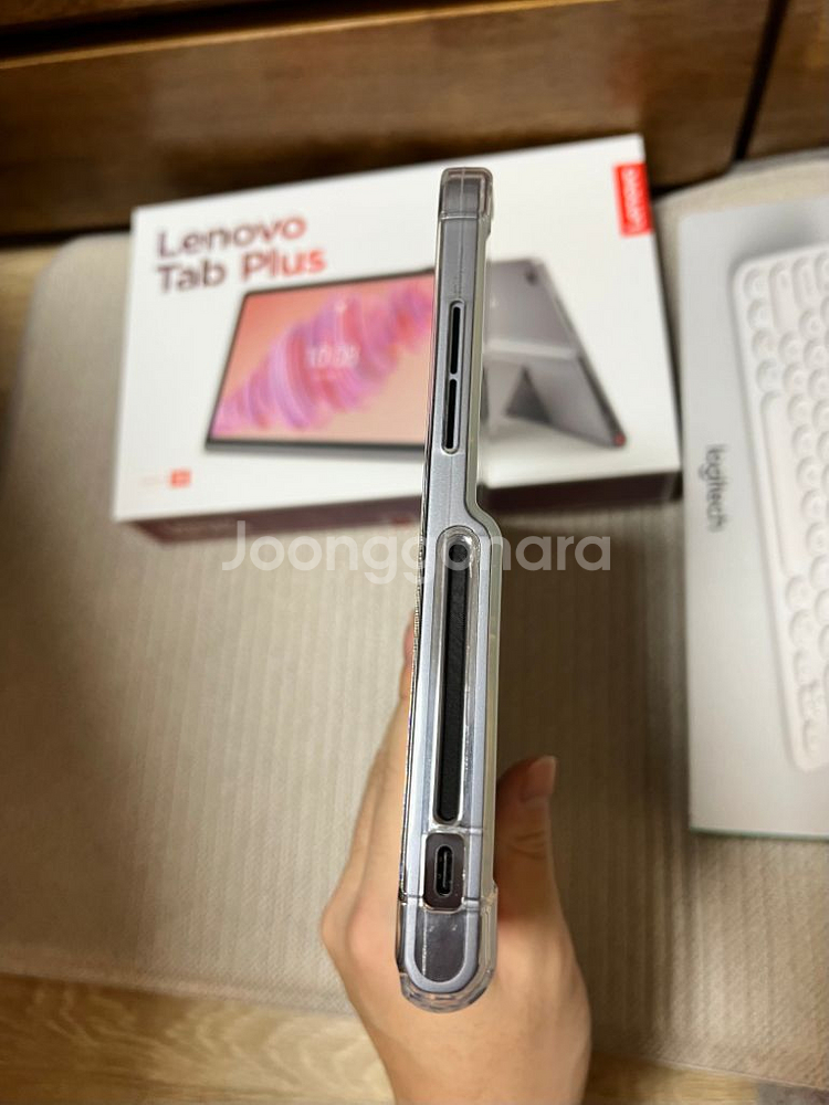 레노버 탭 플러스 128gb s급 + 로지텍 k380--4