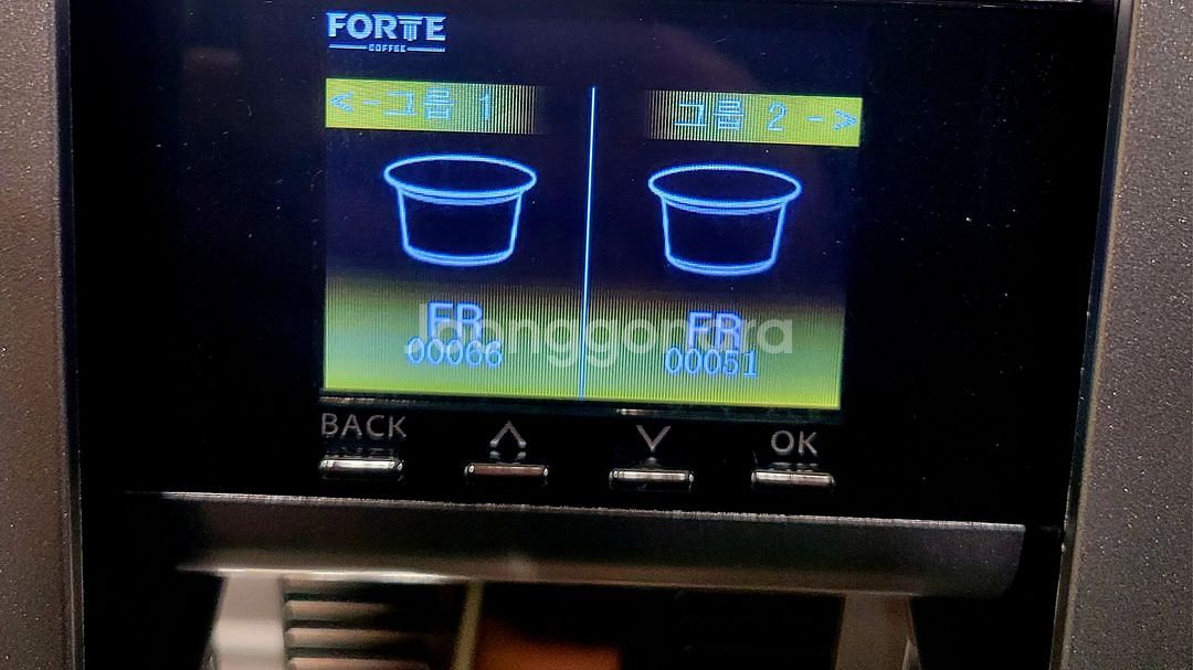 포르테 레보3000캡슐커피머신 사용횟수50회 신품급--1