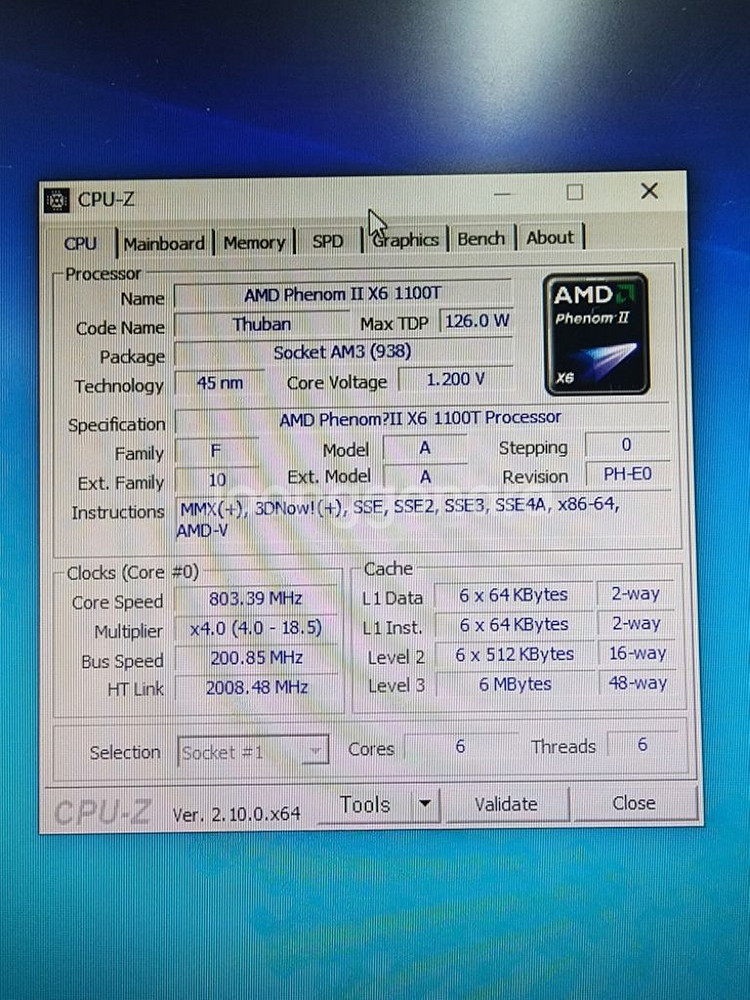 AMD 투반 페놈II X6 1100T 메인보드 세트--3