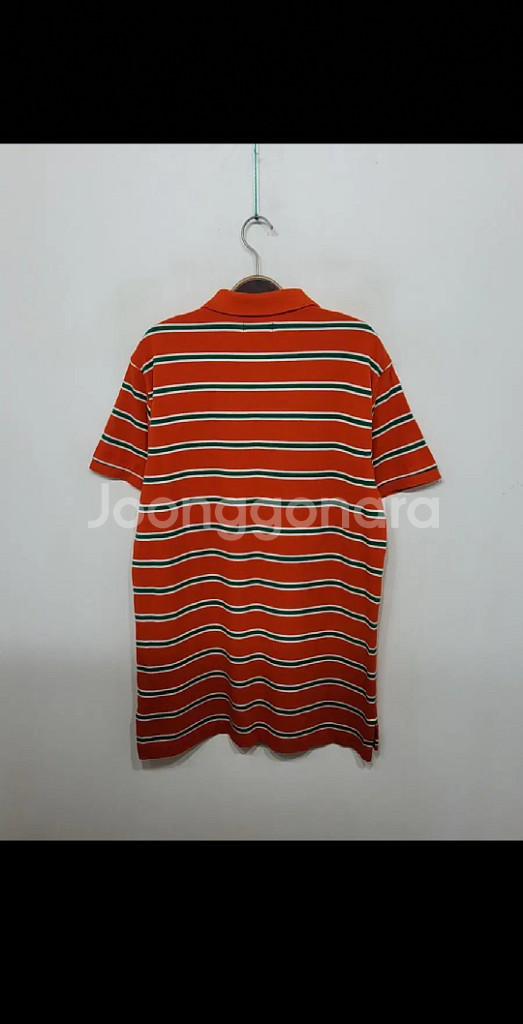 (L) 랄프로렌 폴로 반팔 카라티 줄가라 성조기 티셔츠--6