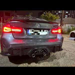 bmw f30 전용 신형 m3 g80 바디킷 배기끼지