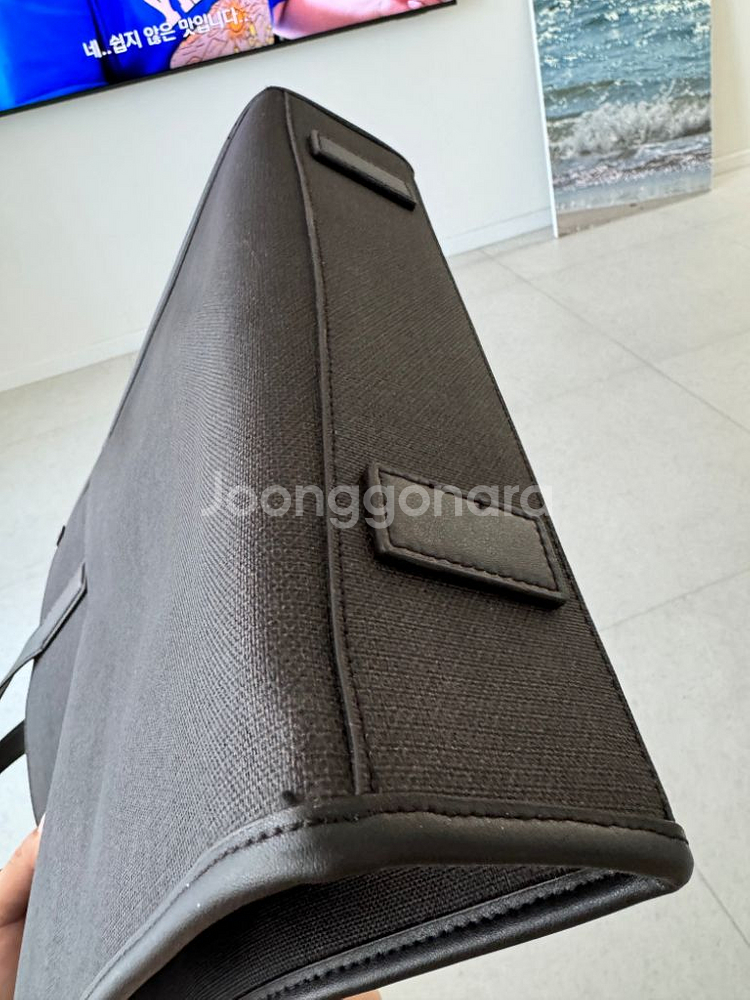 빈폴 파인 세로 토드백 남성 서류가방 크로스백--2