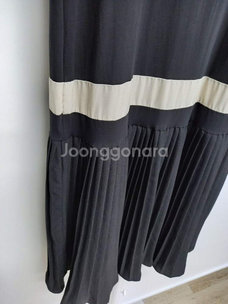 나이스클랍 플리츠 맥시 롱 원피스 F 33-66--3