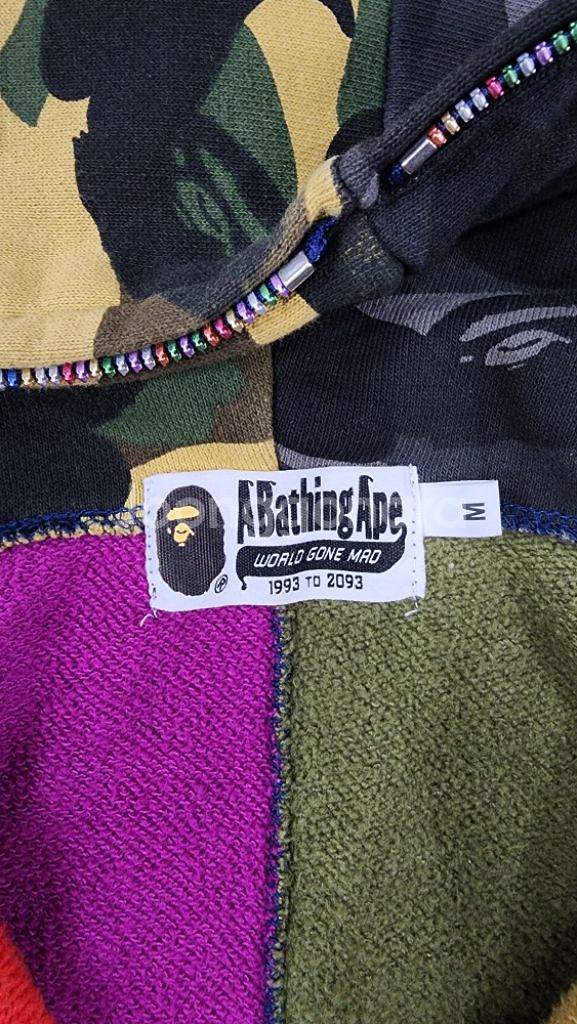 베이프 Bape 크레이지 믹스 샤크 후드집업 M--5