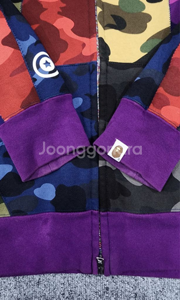 베이프 Bape 크레이지 믹스 샤크 후드집업 M--6