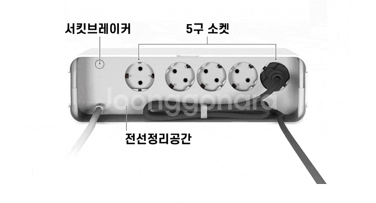 에이블루 박스탭 멀티탭--3