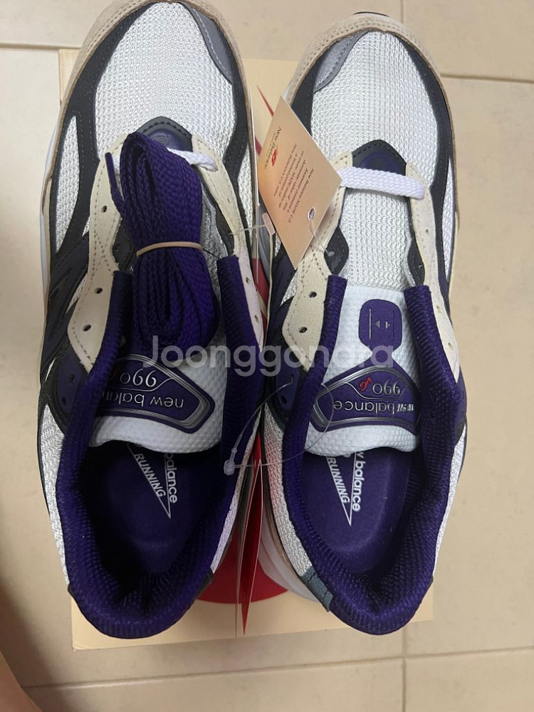 뉴발란스 990v6 white Black Plum--1