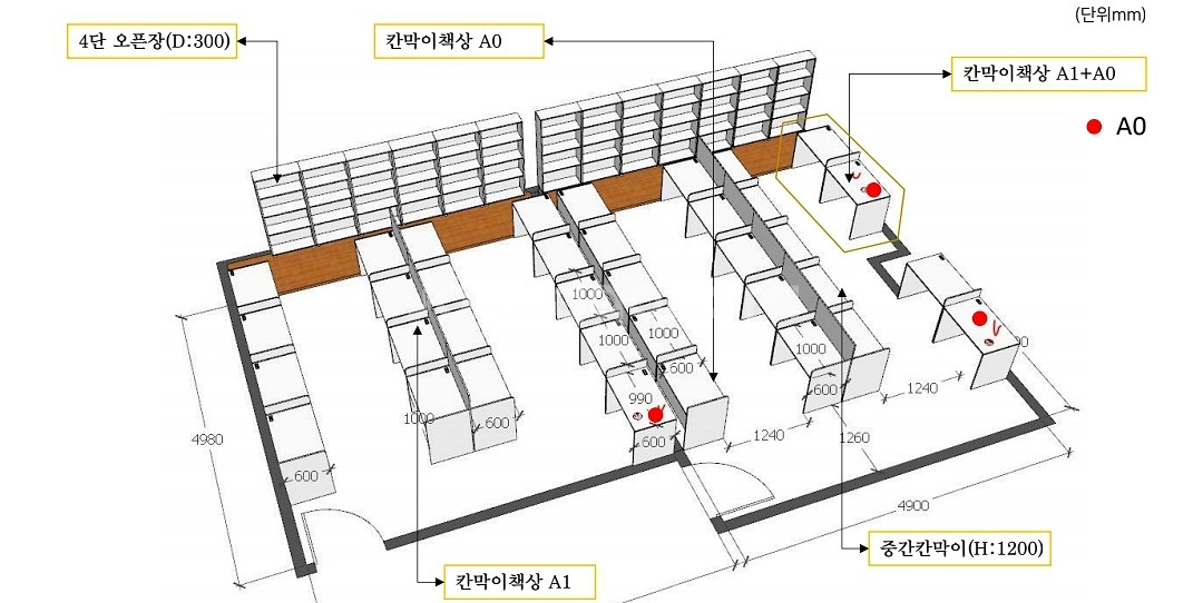 관리형 책상 개당3만원 책장 개당 2만원--3
