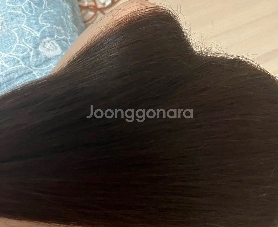인모 땋기 붙임머리 18인치 (천연 달비모) 오른쪽남음--2