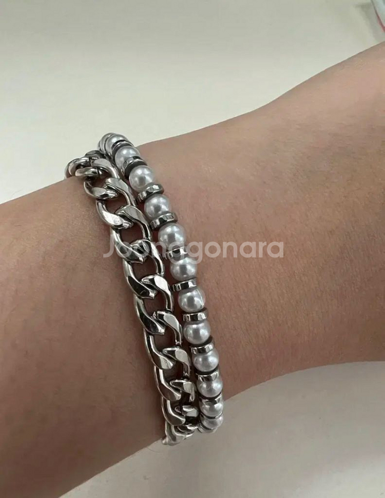 써지컬 체인 팔찌 16cm 18cm 2종 남녀공용 선물--8