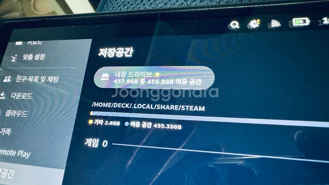 스팀덱 512 oled초민트급 팝니다--5