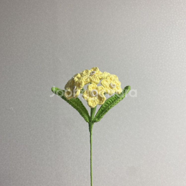 *나를 잊지말아요* 물망초 뜨개 꽃다발--1