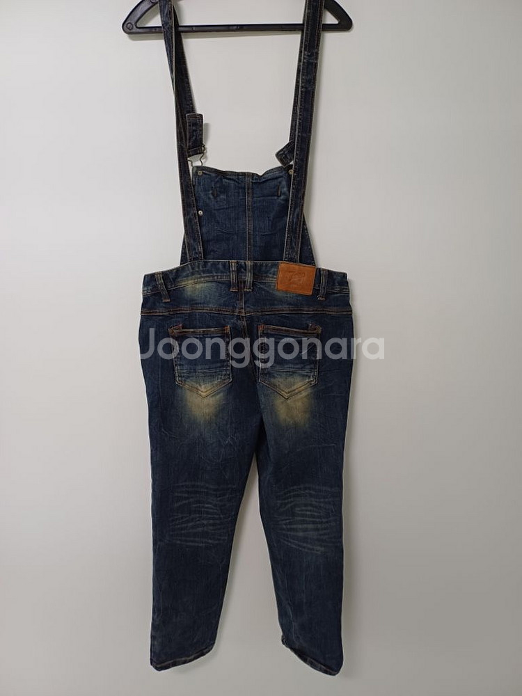 여성 지프 데님워싱 멜빵바지 (사방스판27-30)--9