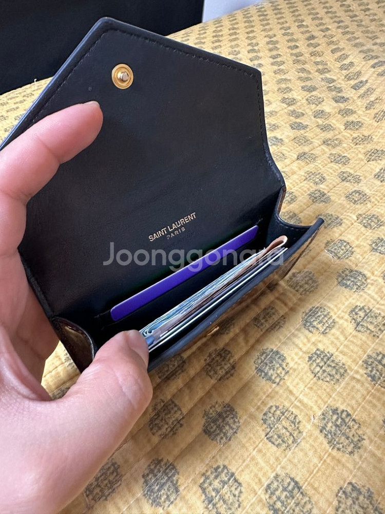 생로랑 카드지갑 에나멜 한정판--2