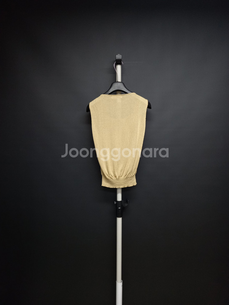 마인 MINE 레이온 생사 슬리브리스 니트 F 33-5--1