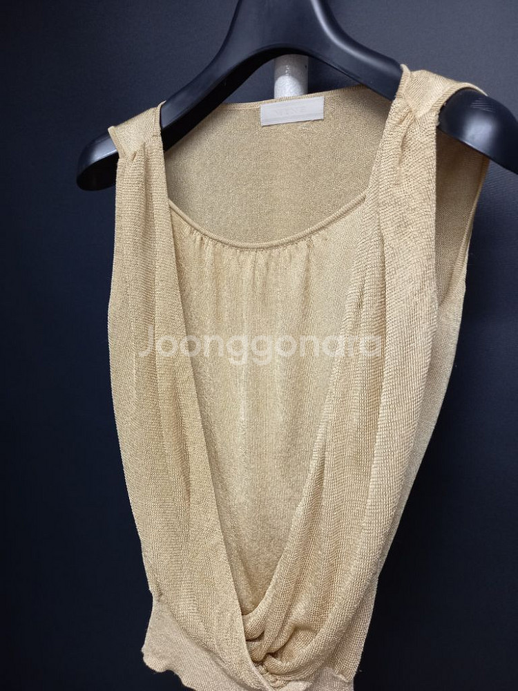 마인 MINE 레이온 생사 슬리브리스 니트 F 33-5--3