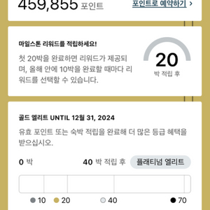 IHG point 양도 합니다(450,000포인트)