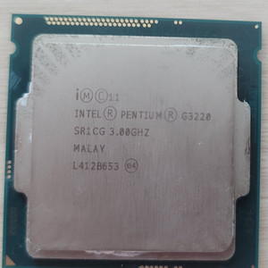 인텔 3세대 cpu g3220 cpu 팝니다.