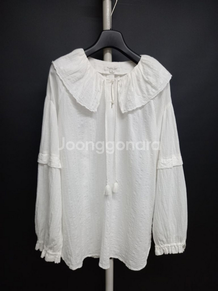 써스데이아일랜드 춘하추 루즈박시핏 긴팔블라우스 55.6--2