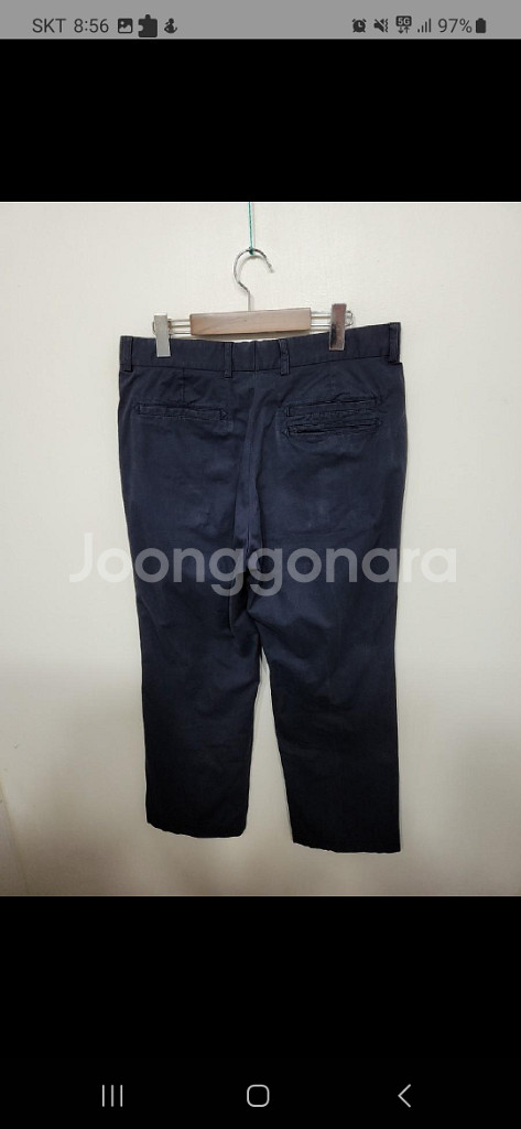 (33) 라코스테 면바지 네이비 스판 치노팬츠--6