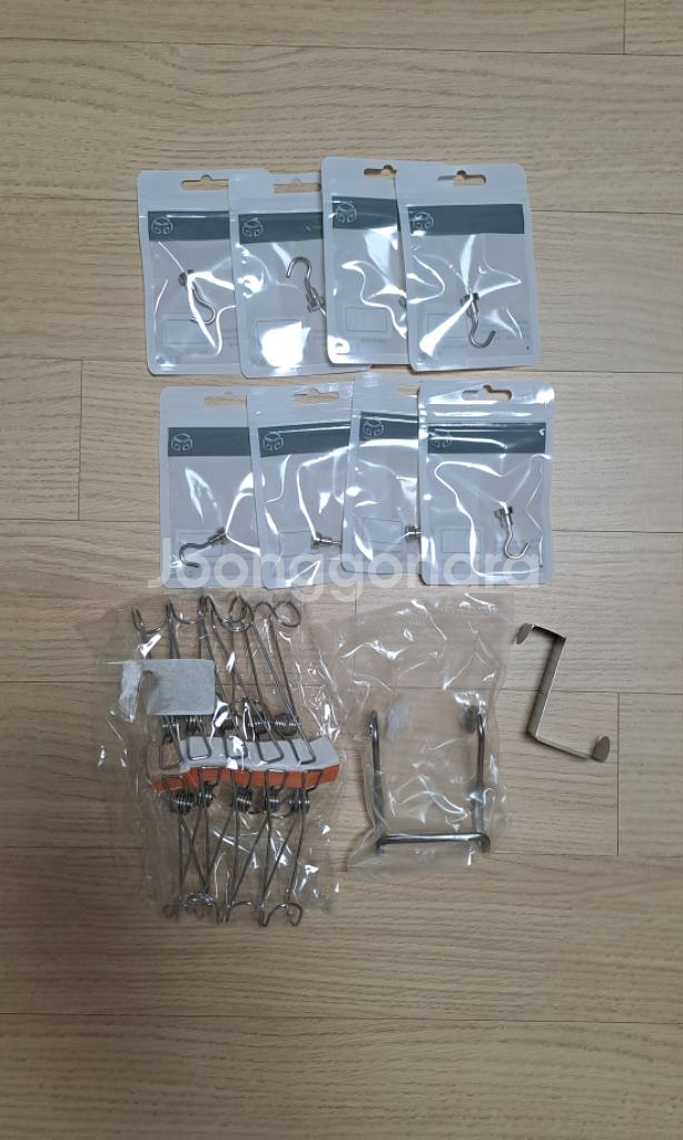 (20개 일괄 5천원) 스텐집게+도어걸이+자석후크 일괄--0