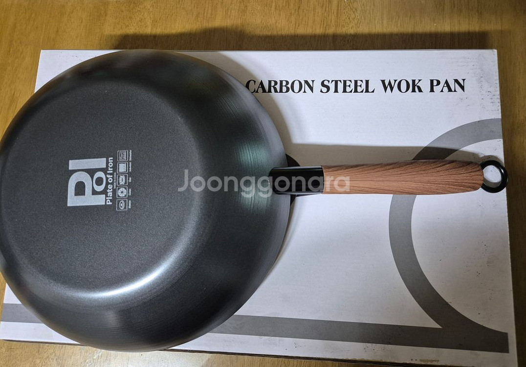 POI 피오아이 무쇠 궁중웍팬 28CM(미사용)--2