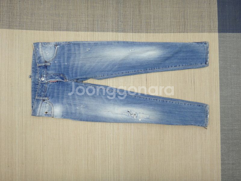 (38) 디스퀘어드 엘로우 패치 슈퍼 슬림핏 데님팬츠--2