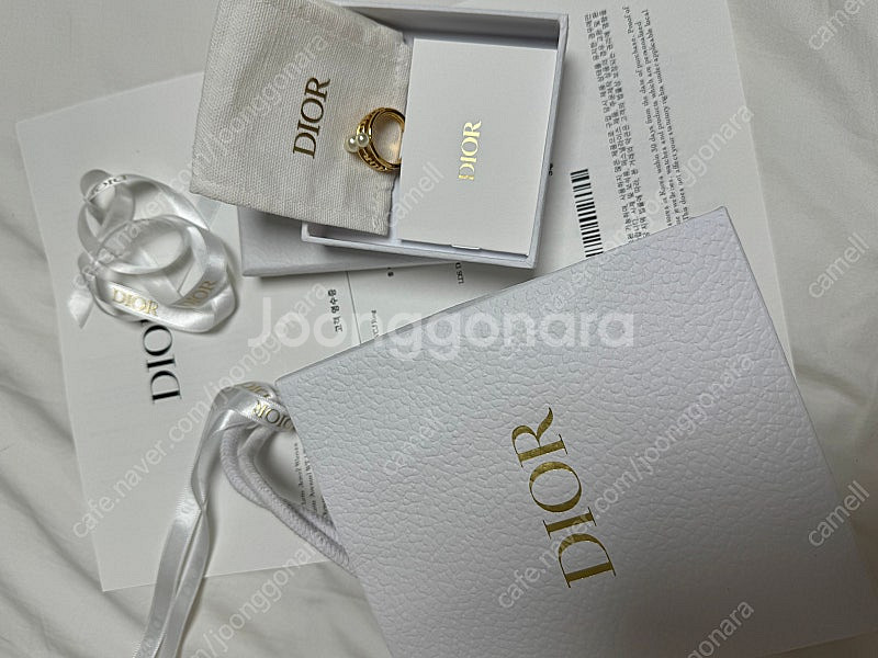 디올 진주 반지--3