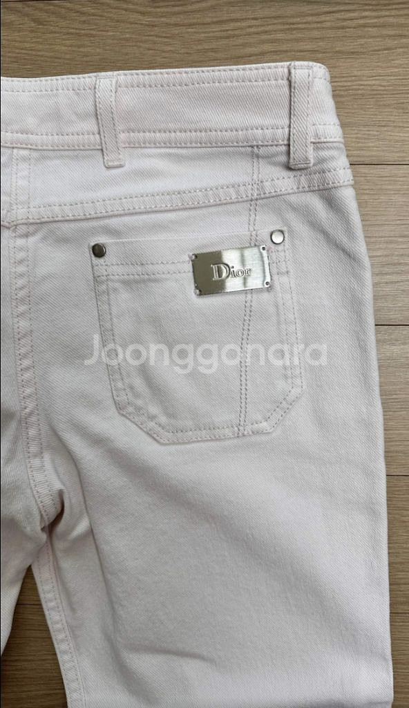 (정품) 크리스챤 디올 연핑크 진 바지--4